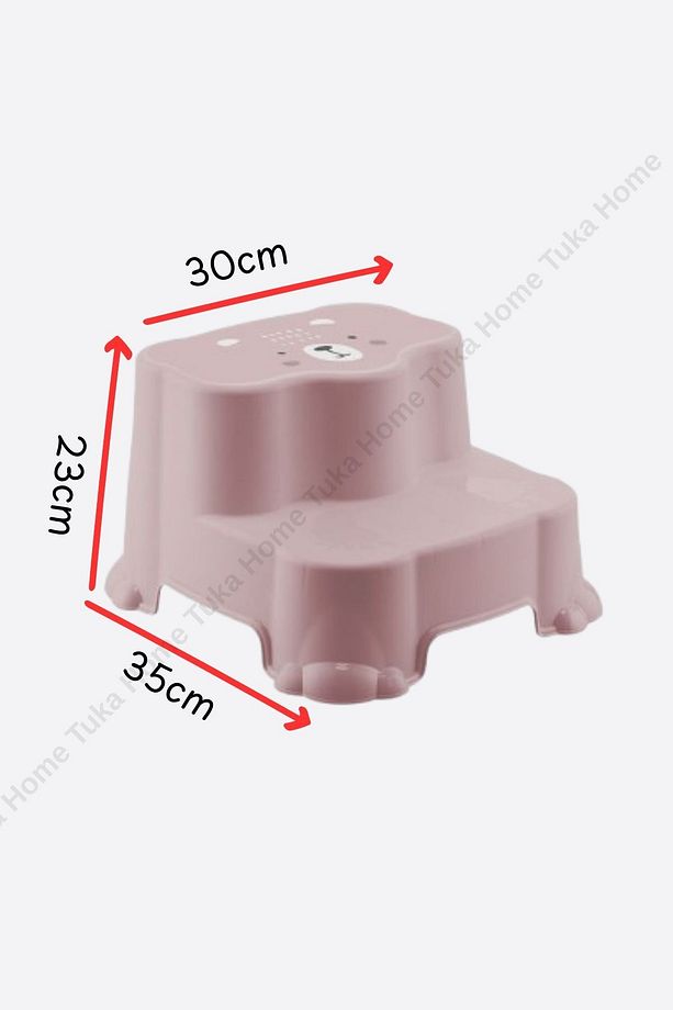 Çocuk Bebek Klozet Adaptörü Süngerli Yumuşak Panda Desenli ve Katlı Basamak Set Eğitici - 3
