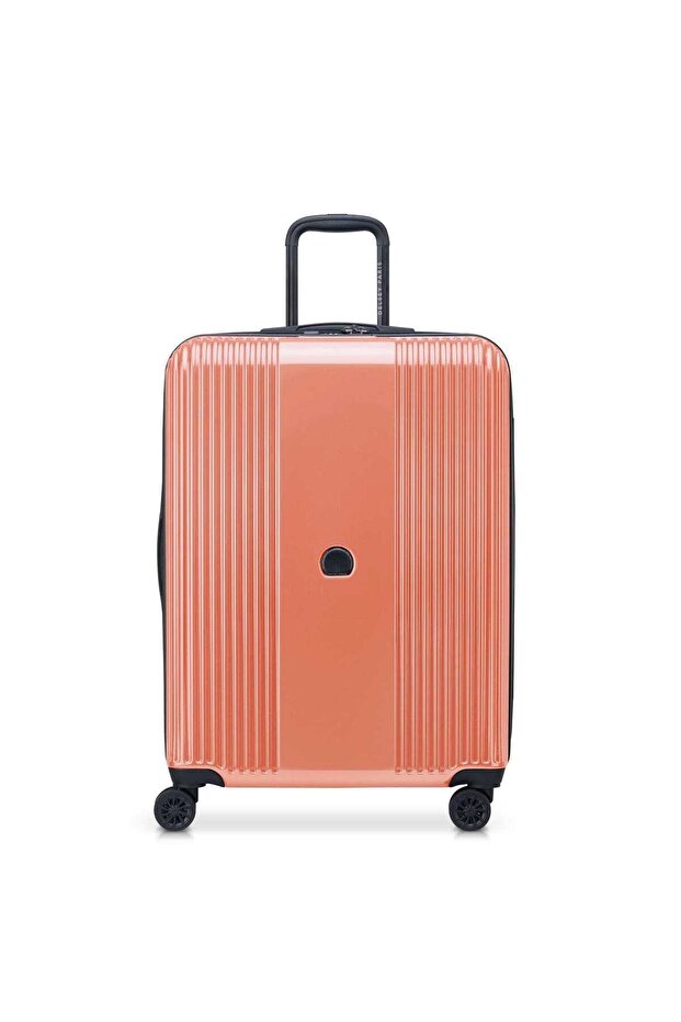 Ophelie 70cm Hardcase Expandable 4 Double Wheel Check-in Luggage Trolley Coral Pink - Glossy