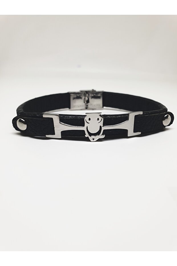 Owl Figured Men's Steel Bracelet 20 cm No:17