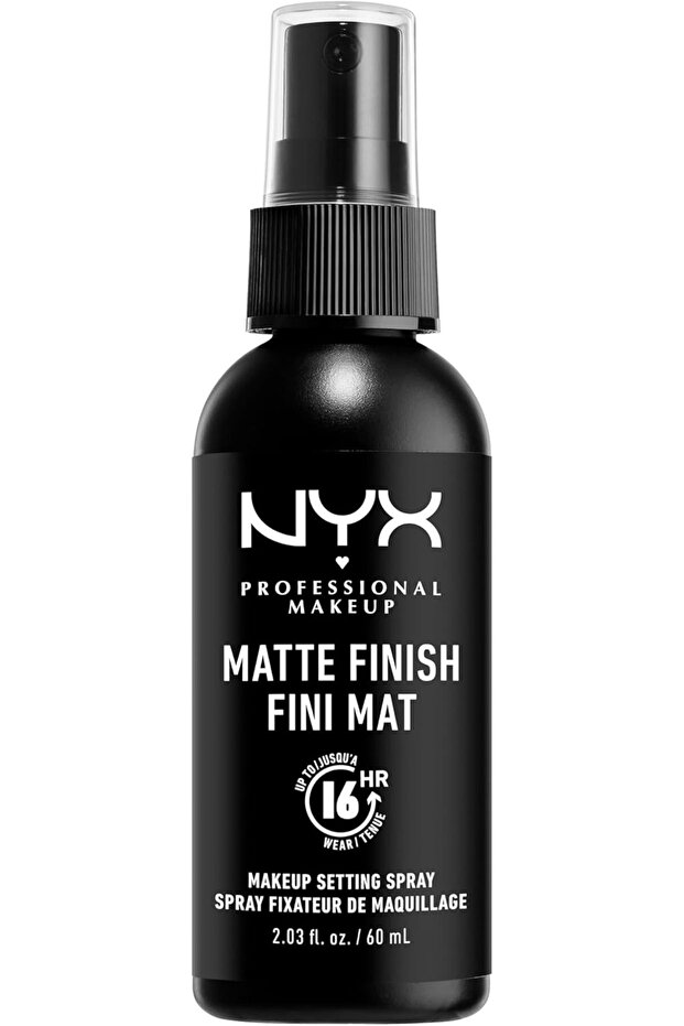 NYX PROFESSIONAL MAKEUP Makeup Setting Spray - Matte Finish, Long-Lasting Face Mist for up to 16HR W