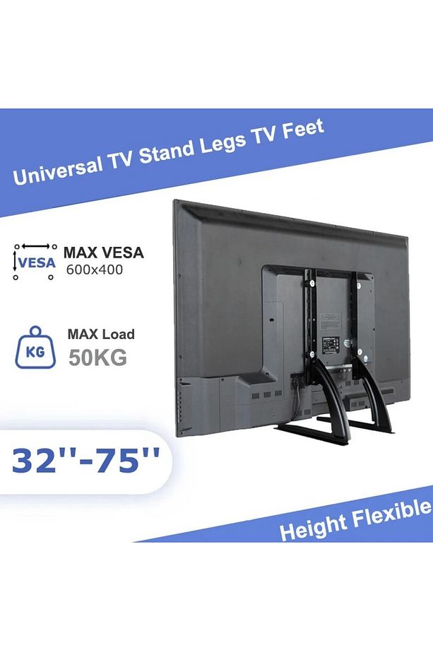 "32-75" Evrensel Tv Standı TV Yükseltme Montaj Lcd Led Ayarlanabilir Sabit Ekran - 5