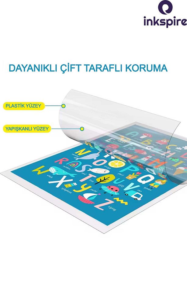 Termal Laminasyon Filmi A4 10 Adet 125 Micron Parlak Laminasyon 1 Paket PVC Kaplama Kimlik Poşeti 10 - 4