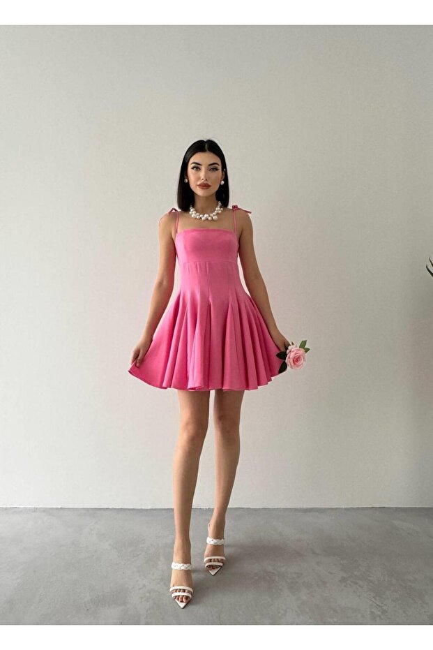 Violet Kiloş Mini Elbise - 1