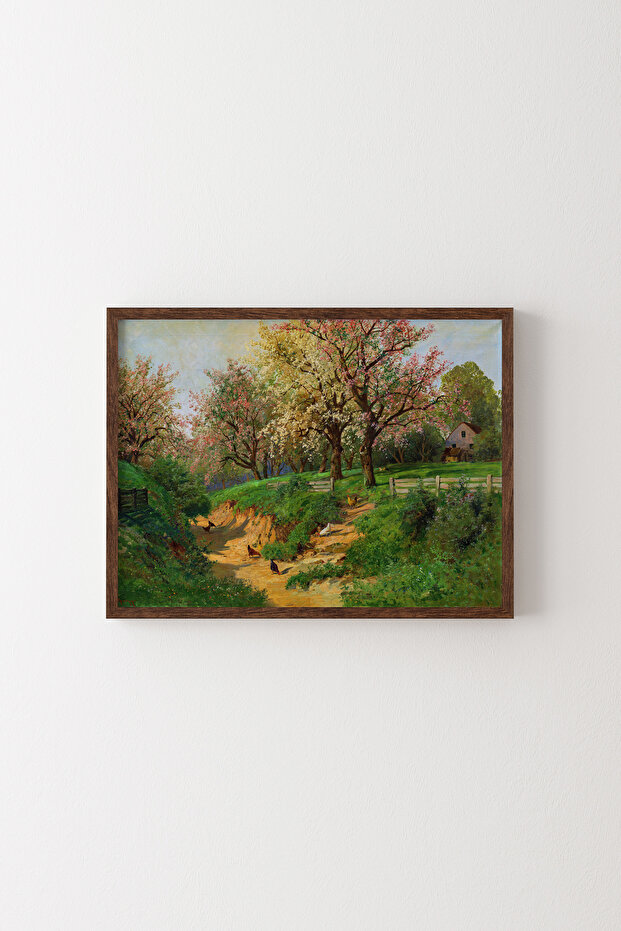 Spring in the Countryside - Wooden Patterned Frame