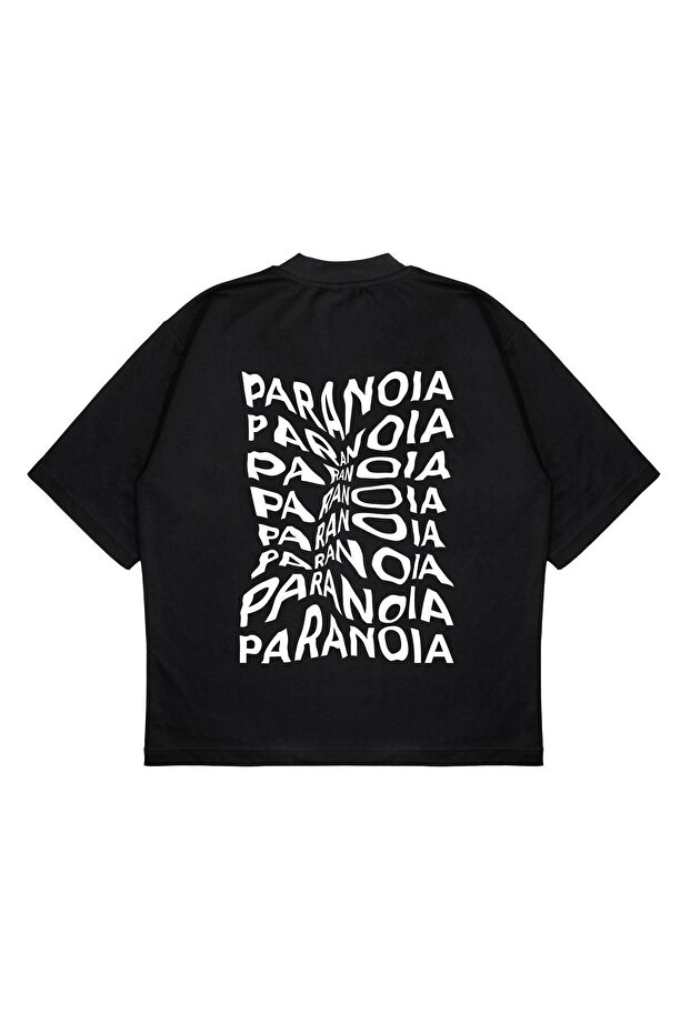 Unisex Oversize Paranoia Back Printed Boxy Fit Thick Fabric (240Gsm) T-Shirt