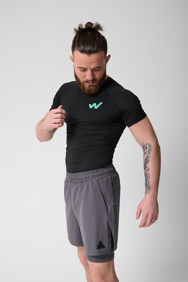 Paw Apex Erkek Running Hızlı Kuruma Antreman Fitness Spor Performans Taytlı Şort - 2