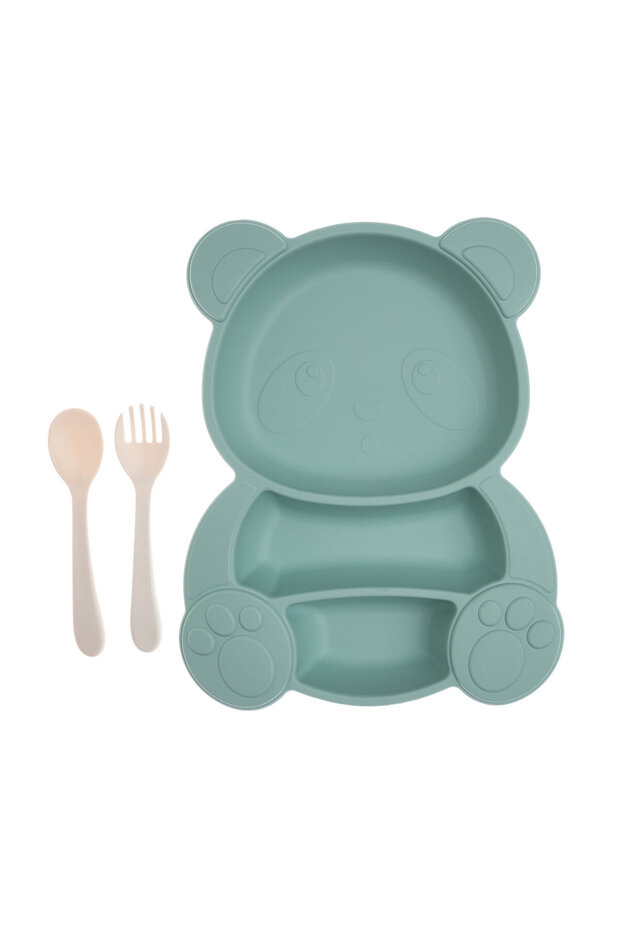 Panda Tabak Seti - Yeşil - 5