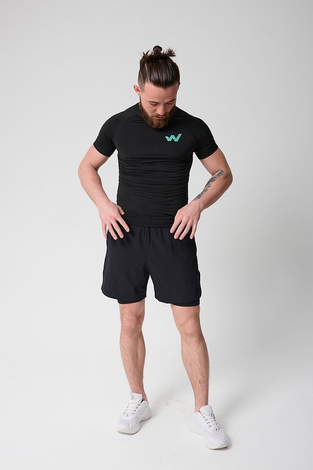 Paw Apex Erkek Running Hızlı Kuruma Antreman Fitness Spor Performans Taytlı Şort - 2