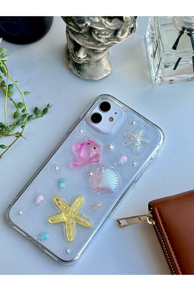 Soft Silicone Case with Stingray Design and 3D Toy Compatible with iPhone 11 - 5