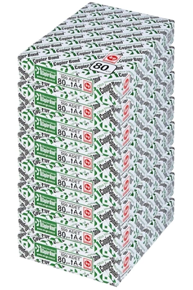 Ruxwoiw Copierbond A4 80gr/m2 Fotokopi Kağıdı 4000 Adet (8PKx500yaprak)