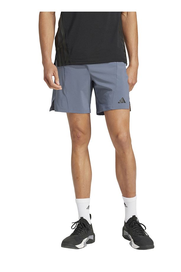 JI8136 D4T SHORT Gri Lastikli Bel Regular Fit Düz Erkek Şort - 2