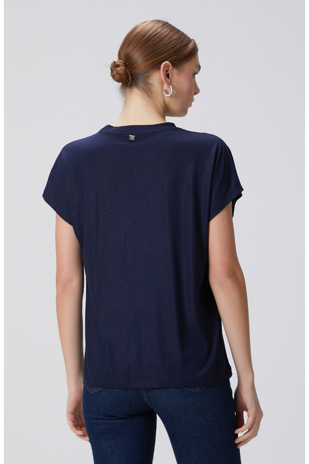 Lacivert T-shirt - 5