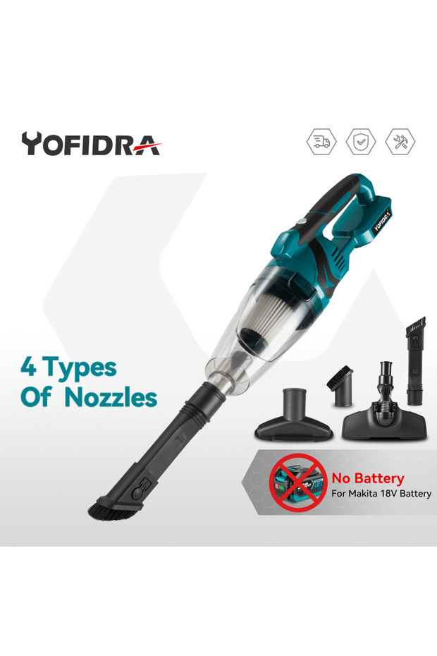 Without Battery Electric Handheld Wireless Vacuum Cleaner Cordless Vacuum Home Car Dual Use Portable
