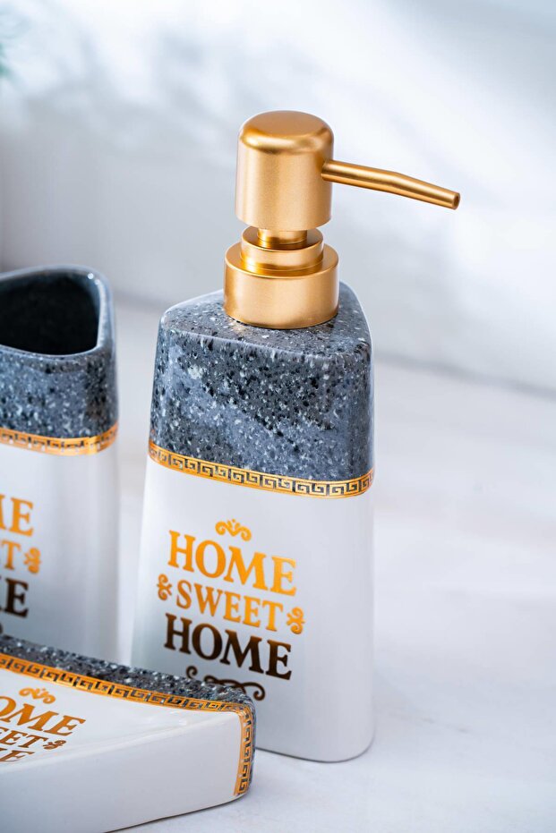 3-piece Bathroom Set - Dark Gray - 2