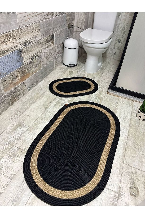 Jüt , Hasır ,banyo Paspas Takımı, Banyo Sepet Takımı ,paspas Takımı BÜYÜK BOY - 1