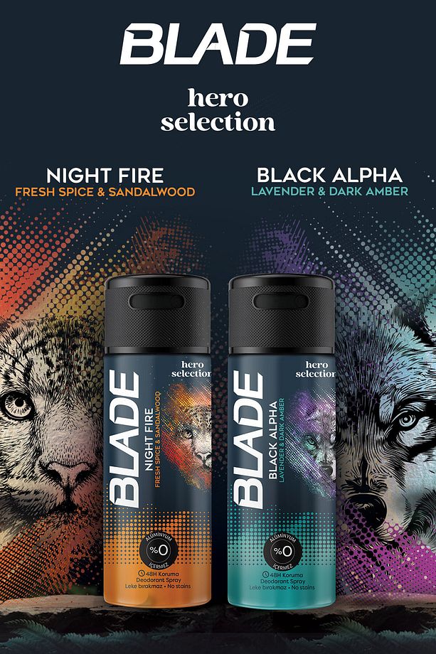 Hero Selection Serisi Black Alpha Erkek Deodorant 4x150 Ml Leke Bırakmaz - 6