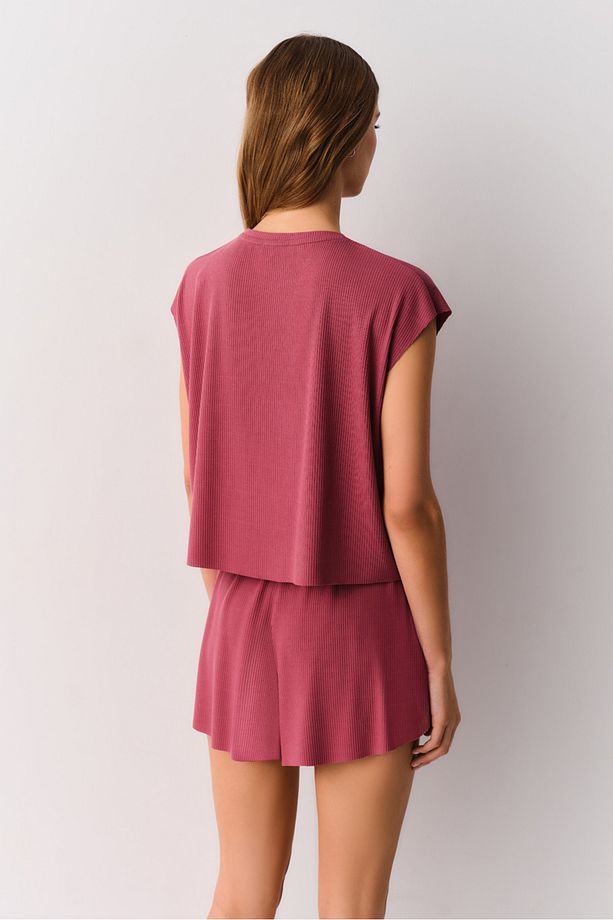 Rosemary Şort Pijama Takımı - 4