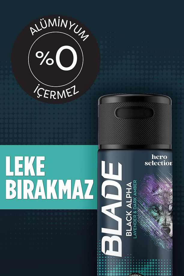 Hero Selection Serisi Black Alpha Erkek Deodorant 4x150 Ml Leke Bırakmaz - 2