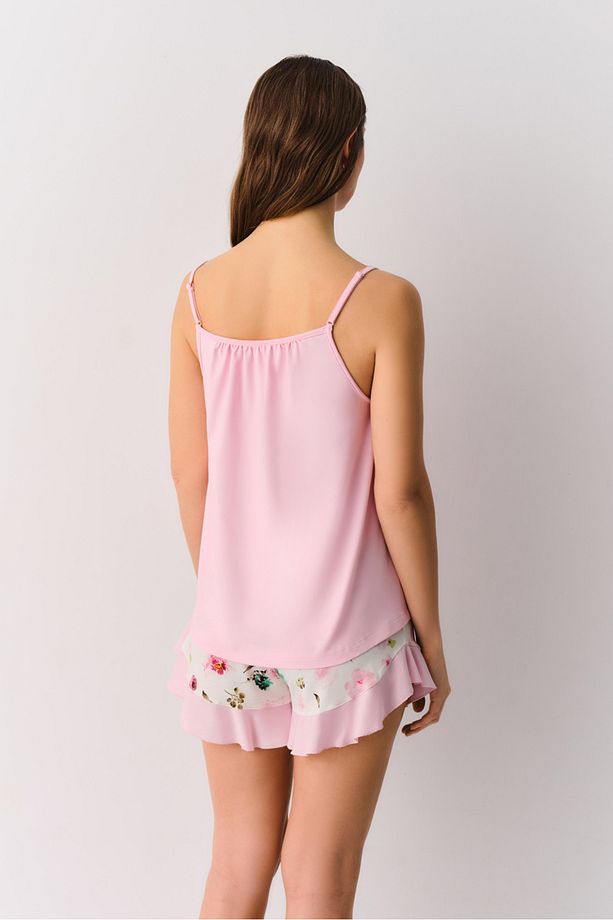 Flora Şort Pijama Takımı - 4