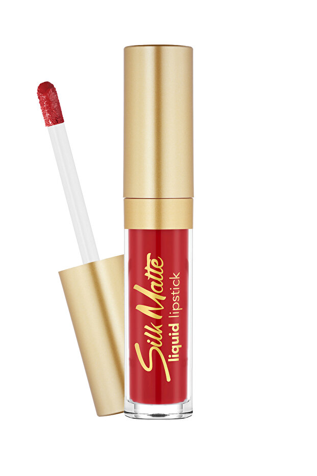 Kadife Dokulu Likit Mat Ruj - Silk Matte Liquid Lipstick - 007 CLARET RED - 8690604397365 - 2