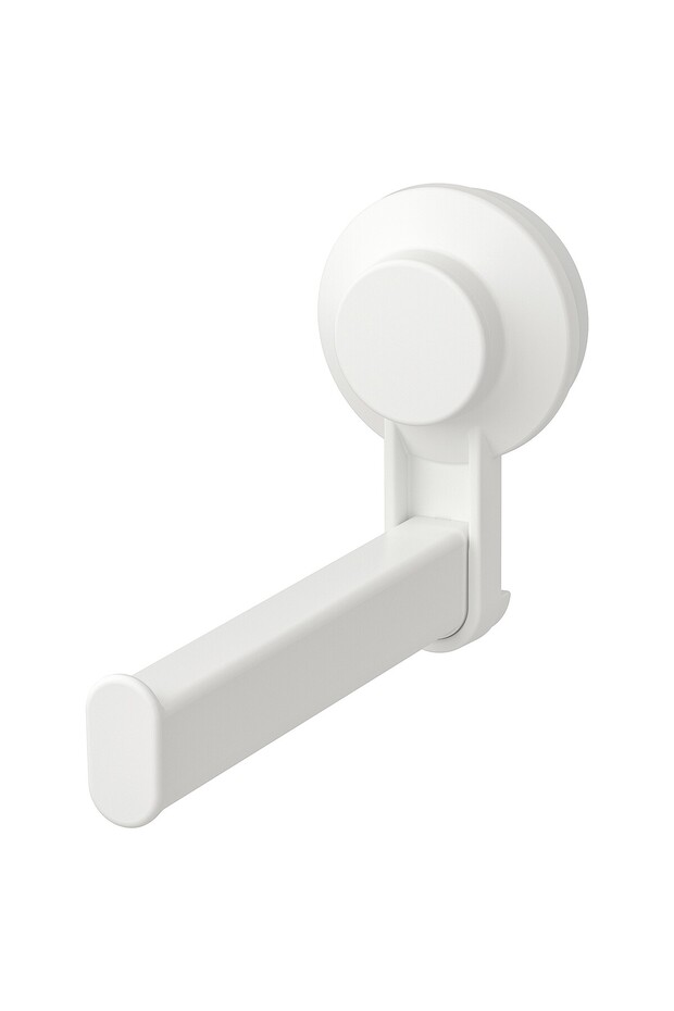 TISKEN Toilet roll holder with suction cup, white