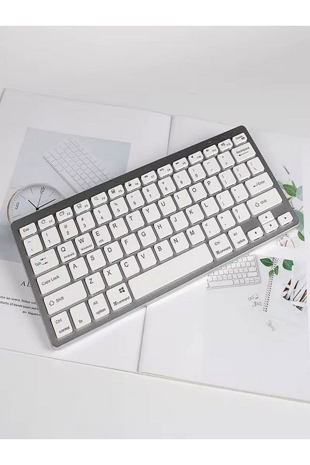 Mini IOS Android Windows Uyumlu 2.4G+BT5.2+BT3.0 Bluetooth Klavye Mouse Seti - 7
