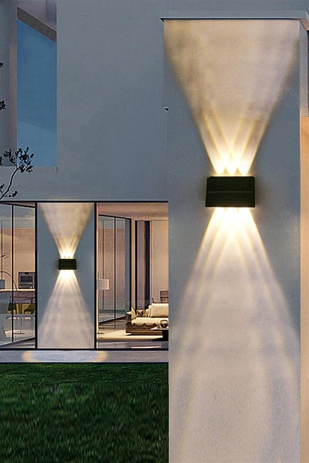 12w Solar Çift Yönlü Duvar Apliği - 2