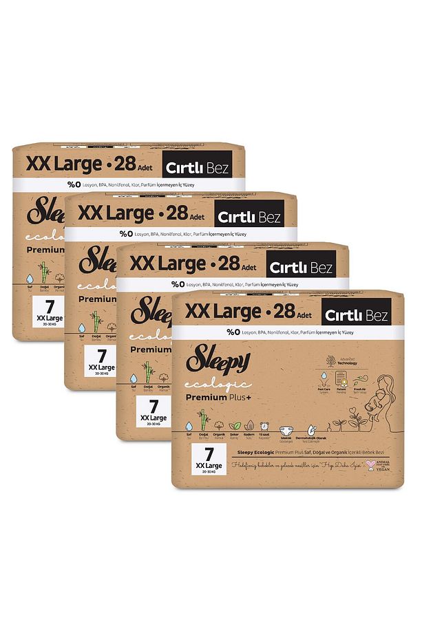 Ecologic Premium Plus Efsane Paket Bebek Bezi 7 Numara Xxlarge 112 Adet - 3