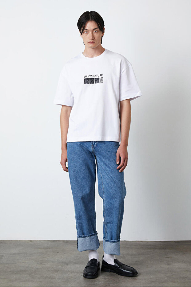 Baskılı Oversize Tshirt - 2