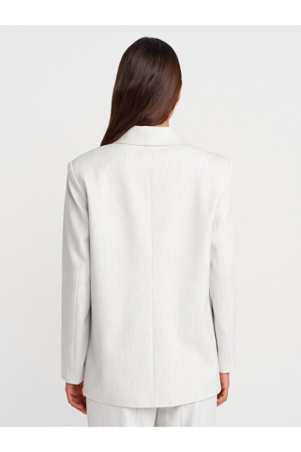 60767 Blazer Jacket-Light Gray - 2