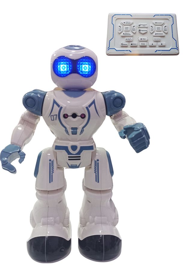 Hareketli,Sesli,Işıklı,Dansçı Uzaktan Kumandalı Şarjlı Programlanabilir Akıllı Robot - 1