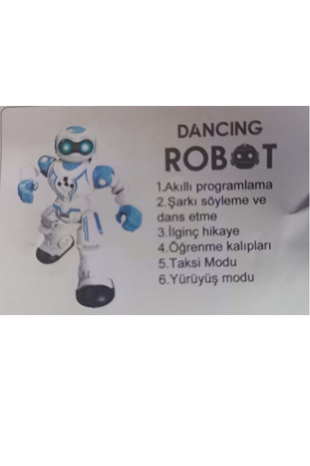 Hareketli,Sesli,Işıklı,Dansçı Uzaktan Kumandalı Şarjlı Programlanabilir Akıllı Robot - 7