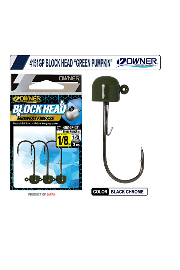 4151gp Block Head 1/8 Oz - 1