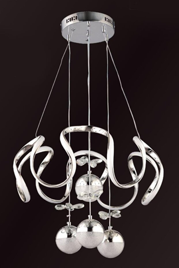 80w Krom Sarkıt Led Avize - 1