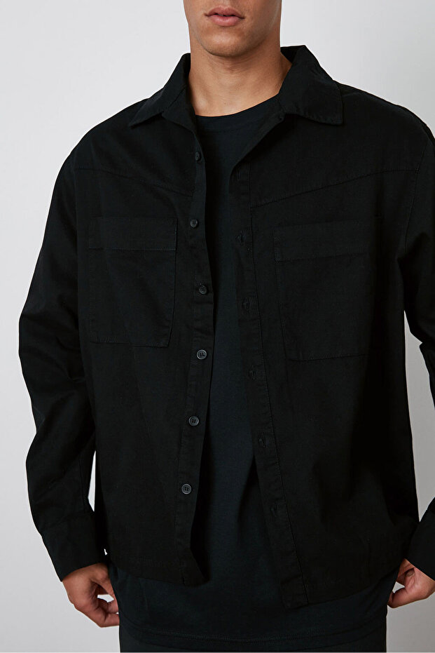 Cepli Gabardin Gömlek - 4