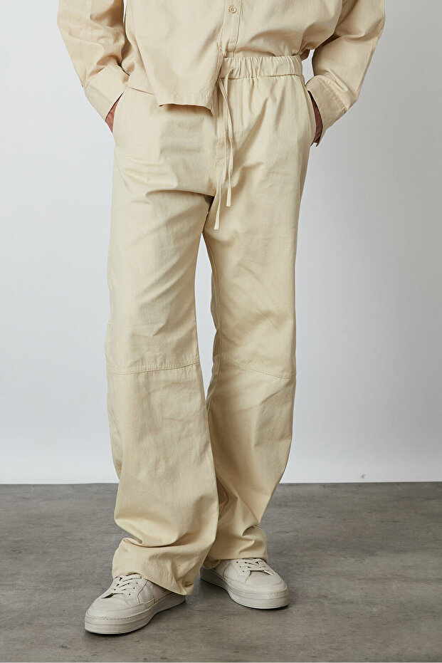 Lastikli Gabardin Pantolon - 3