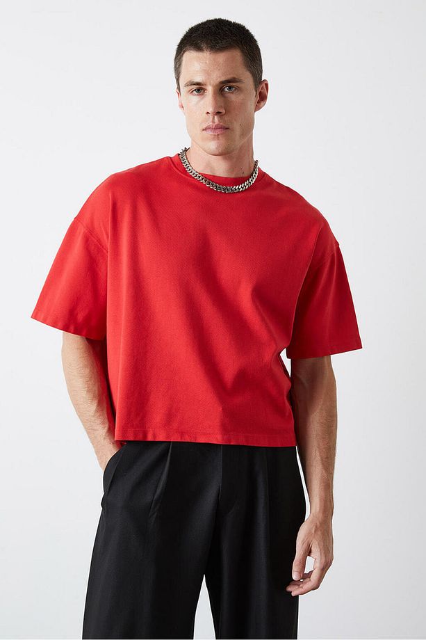 Yıkamalı Oversize Basic Tshirt - 4