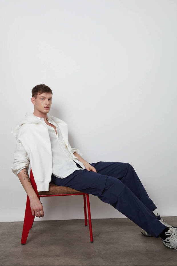 Gabardin Kargo Pantolon - 1