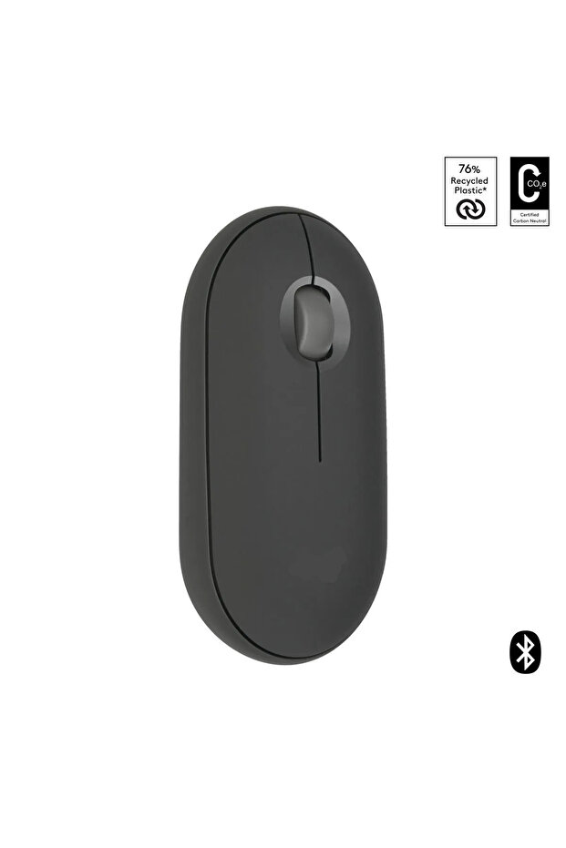 M350 PEBBLE MOUSE FARE 2.4GHZ USB WİRELESS VE BLUETOOTHLU SESSİZ - 2