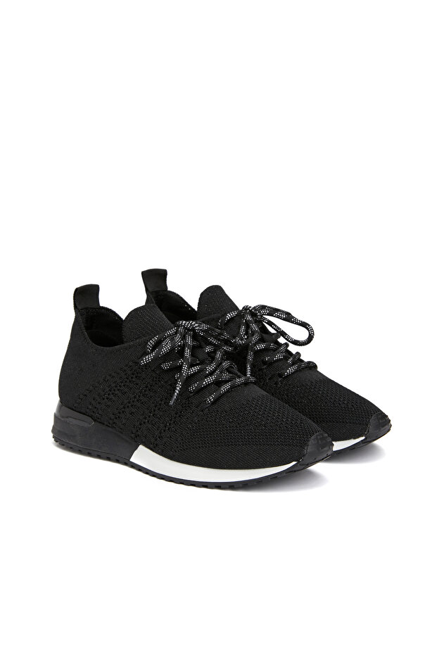 Siyah Kadın Sneaker - 1