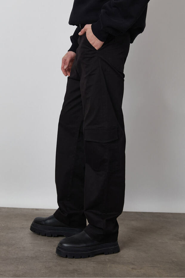 Gabardin Kargo Pantolon - 4