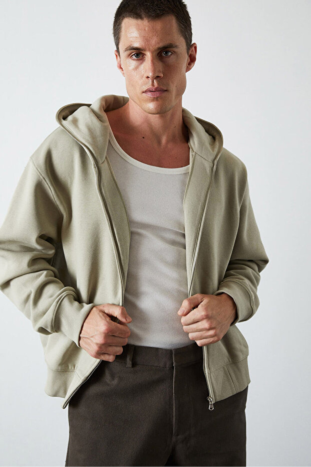 Oversize Kısa Hoodie - 2