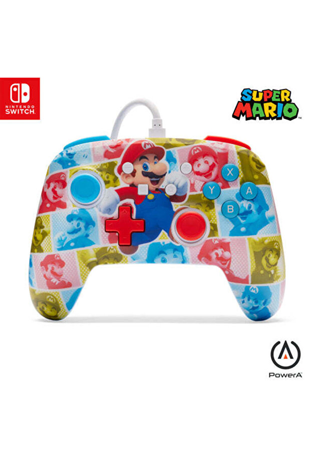 PowerA Enhanced Wired Controller - Mario Hero Reel - 1