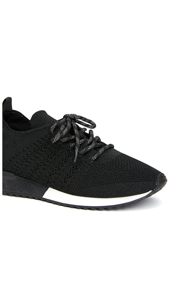 Siyah Kadın Sneaker - 6