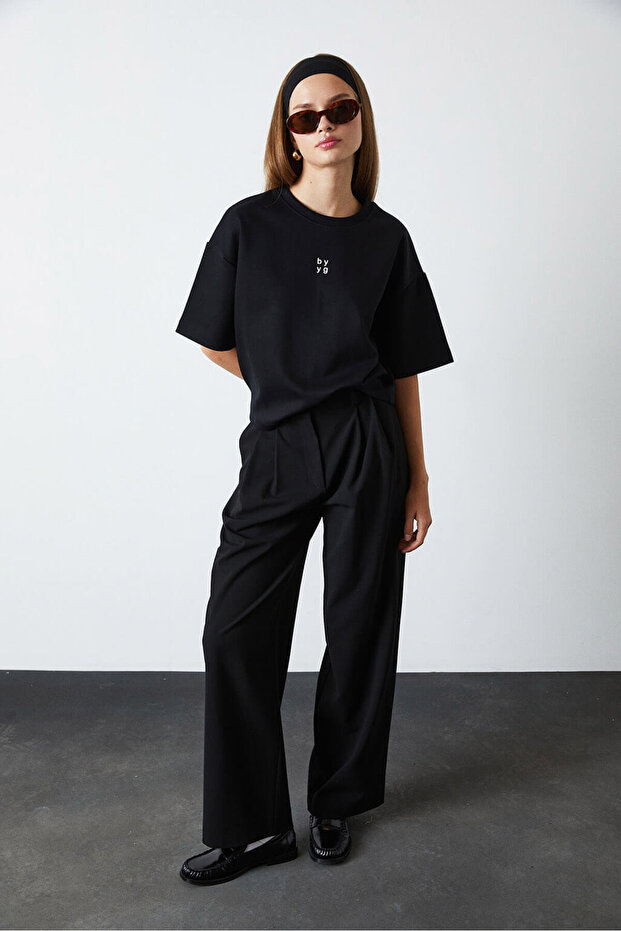 Baskılı Kısa Tshirt - 1