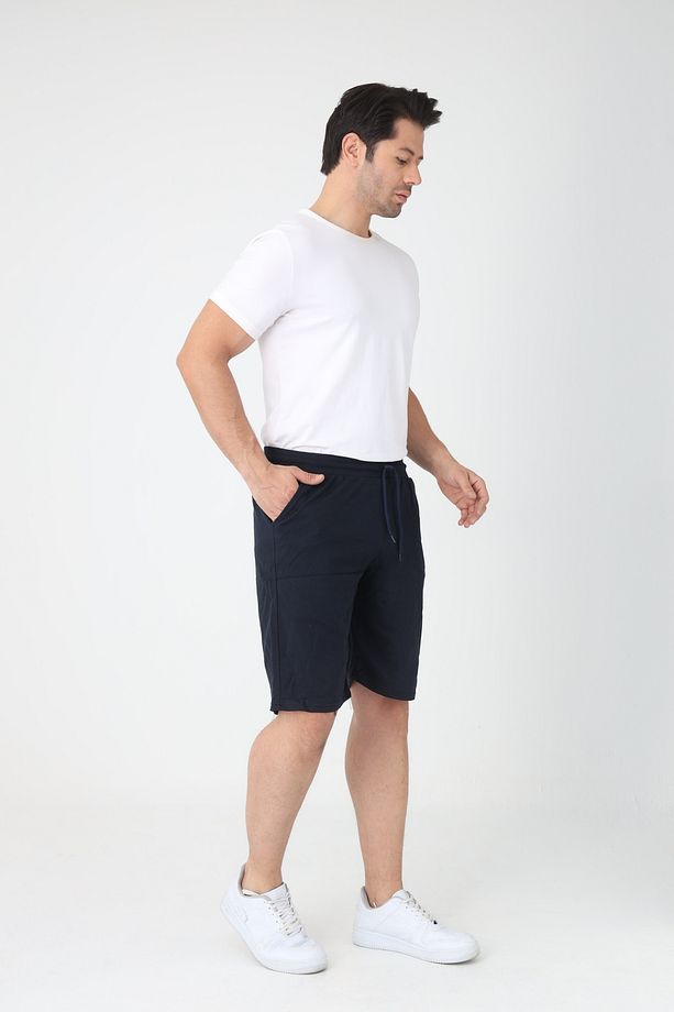 Erkek Pamuklu Penye Şort Regular Fit Şort - 4