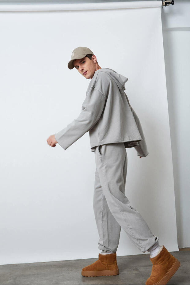 Yıkamalı Kapüşonlu Sweatshirt - 2