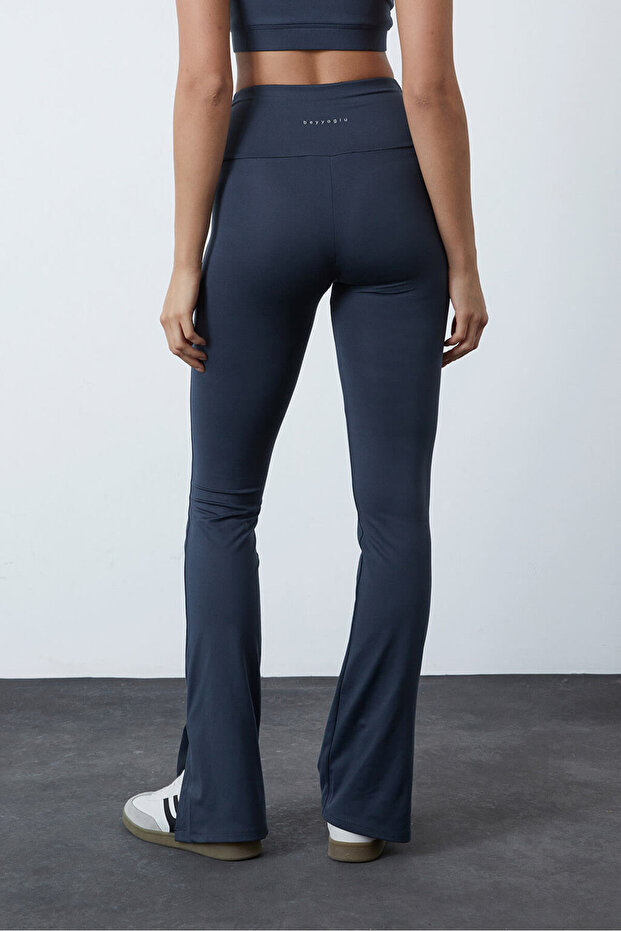 Yırtmaç Detaylı Tayt - 5