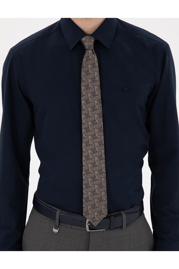 Lacivert Regular Fit Uzun Kollu Basic Gömlek 50307198-VR033 - 6