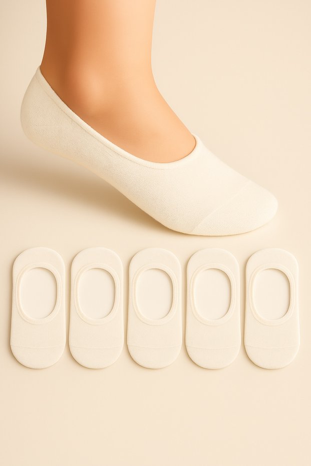 5 Pairs of Toe Seamless Silicone Premium Children's Ballerina Socks